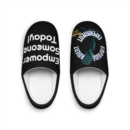 Step into Empowerment: Flannel Fleece Slippers with Flexible, Anti-Skid Sole