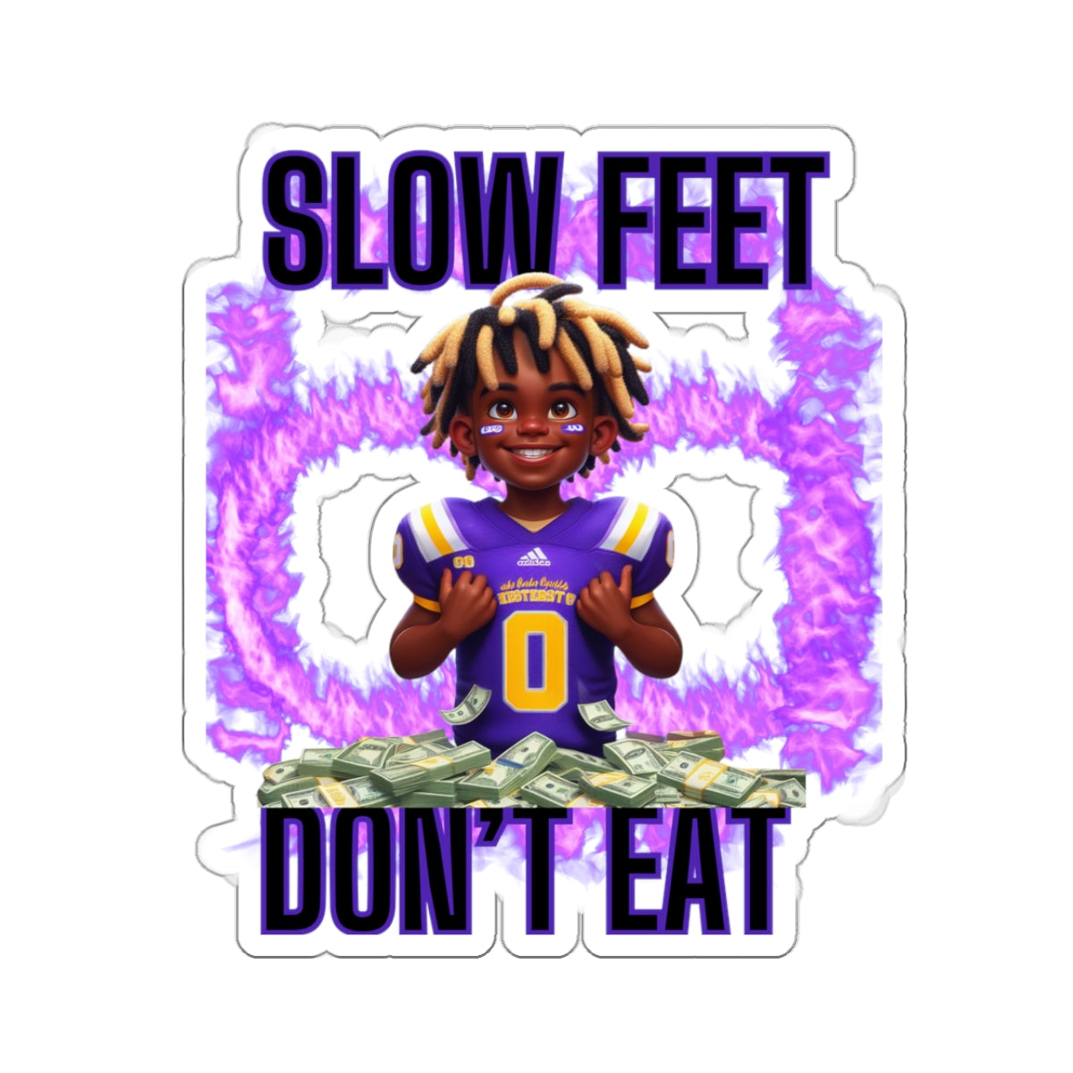 Track Your Triumph: Traww239's 'Slow Feet Don't Eat' Stickers