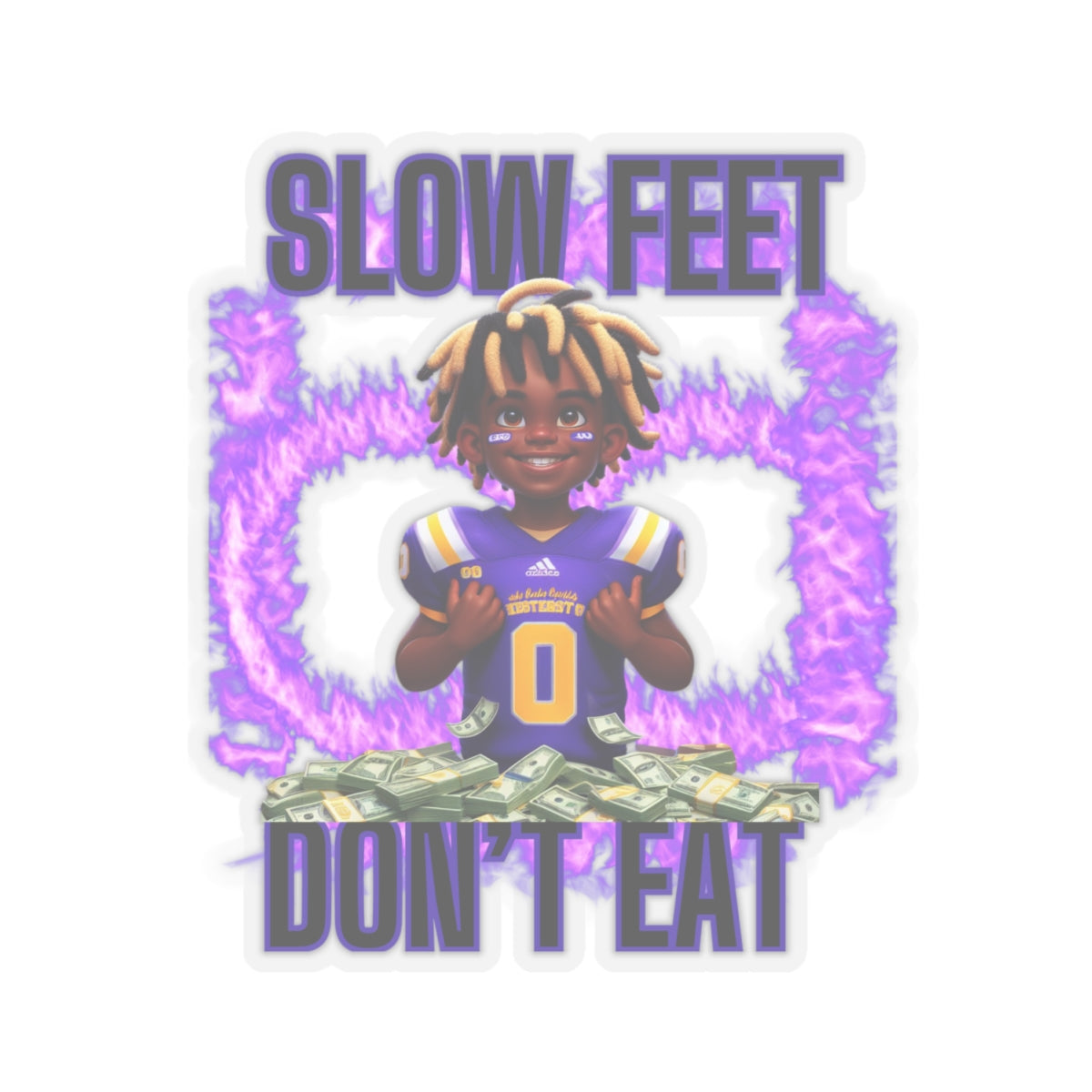 Track Your Triumph: Traww239's 'Slow Feet Don't Eat' Stickers