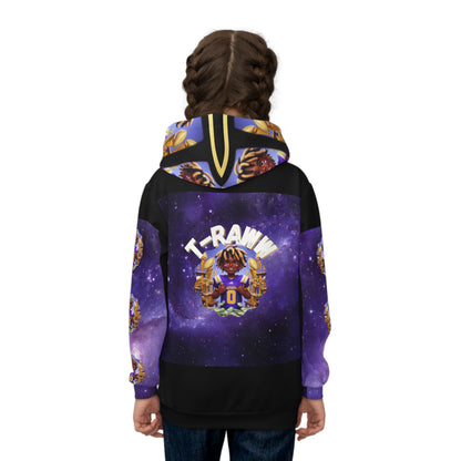 T-Raww239 Signature Style: Allover Print Hoodie for the Ultimate Football Fan