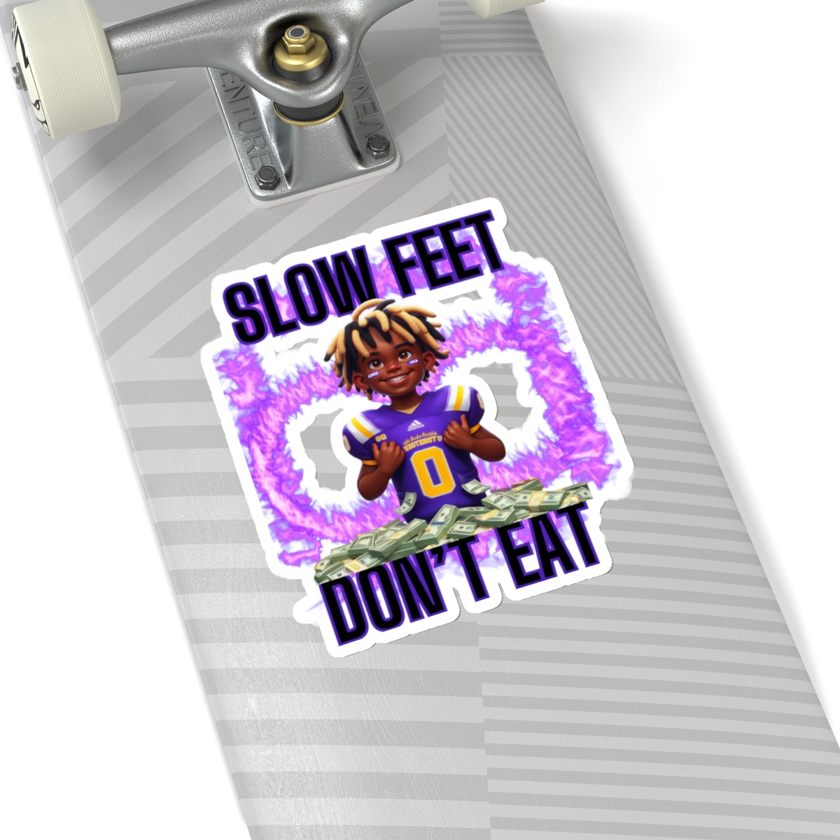 Track Your Triumph: Traww239's 'Slow Feet Don't Eat' Stickers