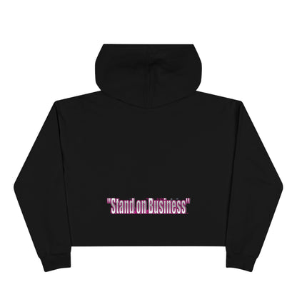 Iconic Empowerment: Beautiful Quu 'Stand on Business' Crop Top Hoodie