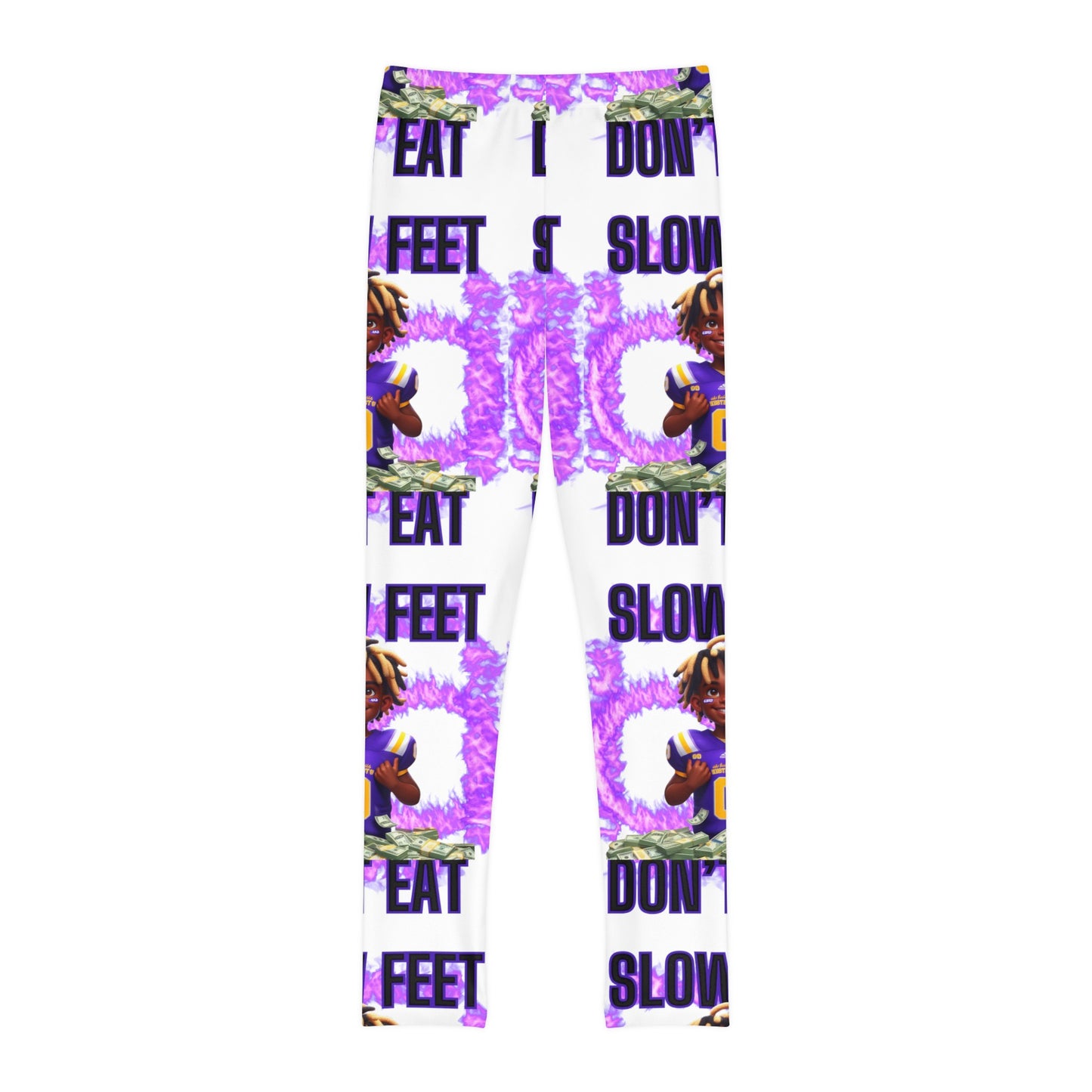 Strive for Greatness: Traww239's 'Slow Feet Don't Eat' Athletic Leggings