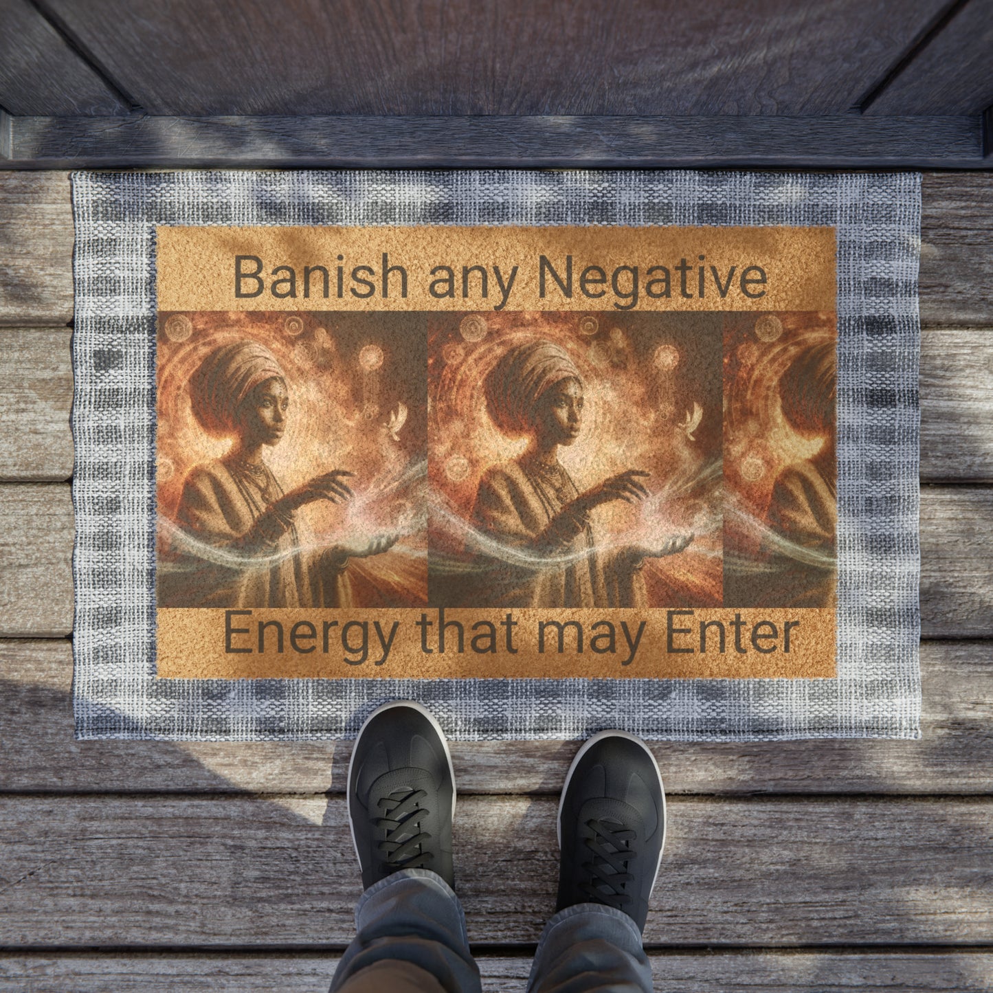 Negative Energy Repellent Front Door Rug