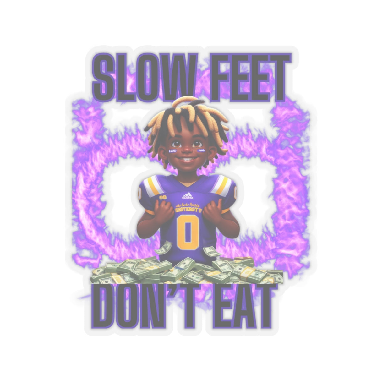 Track Your Triumph: Traww239's 'Slow Feet Don't Eat' Stickers