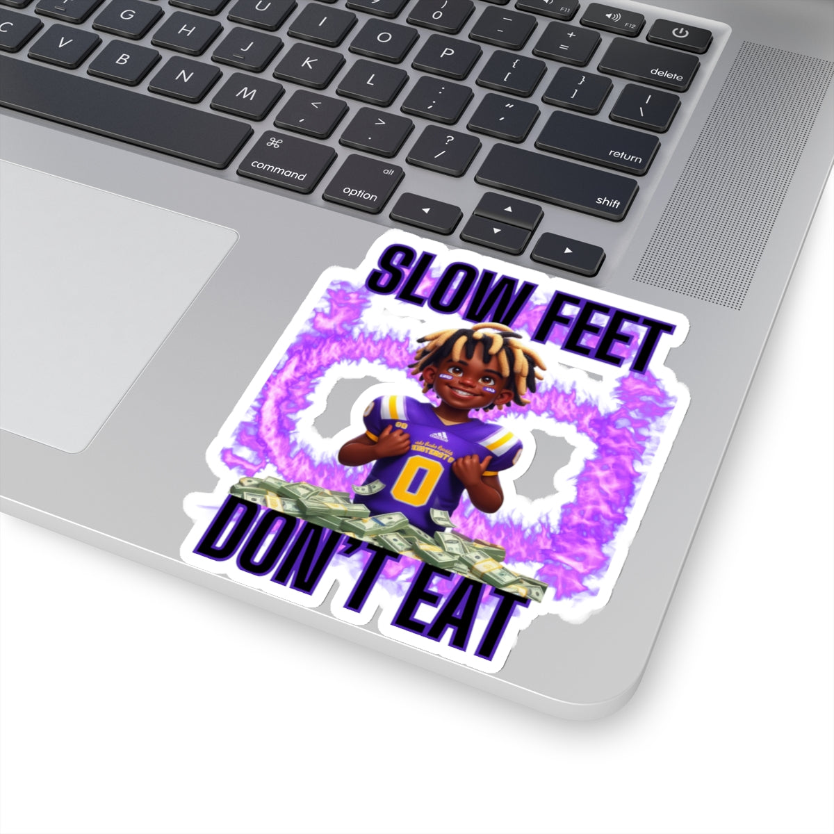 Track Your Triumph: Traww239's 'Slow Feet Don't Eat' Stickers