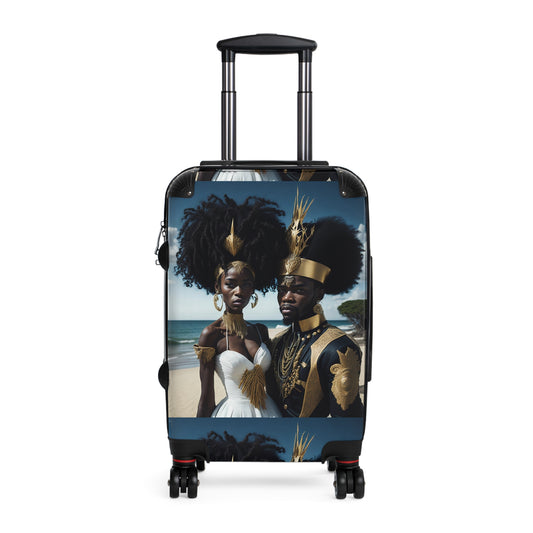 Spread Love on Your Travels with our Black Love-Themed Rolling Suitcase: Stylish and Functional Travel Companion