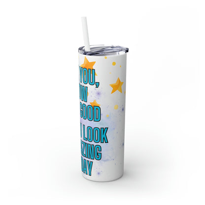 Skinny Tumbler with Straw, 20oz