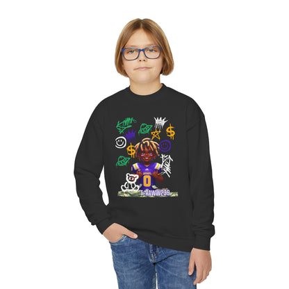 Champion's Palette: Kids' Crewneck Shirt from the 'Slow Feet Don't Eat' Collection