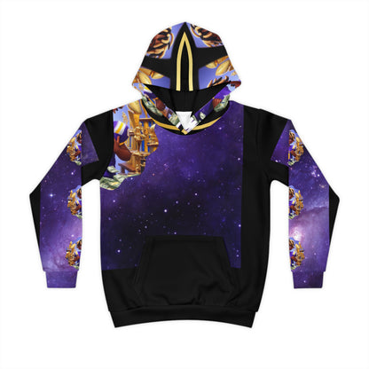 T-Raww239 Signature Style: Allover Print Hoodie for the Ultimate Football Fan