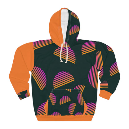 Vibe High Positive Vibes Sun-Themed Pullover Hoodie