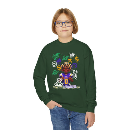 Champion's Palette: Kids' Crewneck Shirt from the 'Slow Feet Don't Eat' Collection