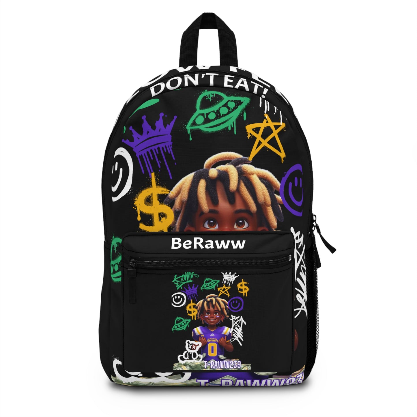 Spray Paint Kid: Kids' Bookbag from the 'Slow Feet Don't Eat' Collection