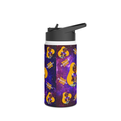 Star-Struck Hydration: Unisex Water Bottle Featuring T-raww the Athlete