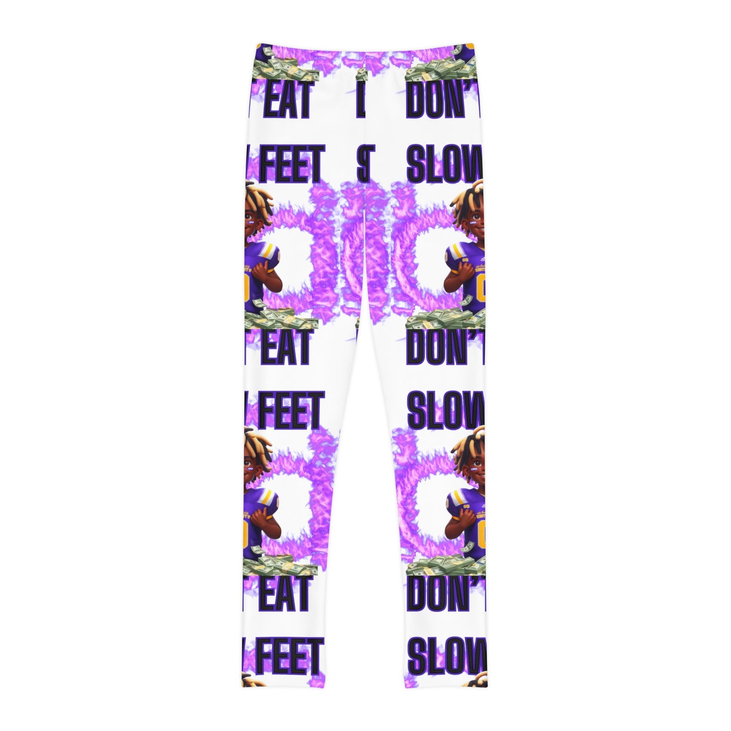 Strive for Greatness: Traww239's 'Slow Feet Don't Eat' Athletic Leggings