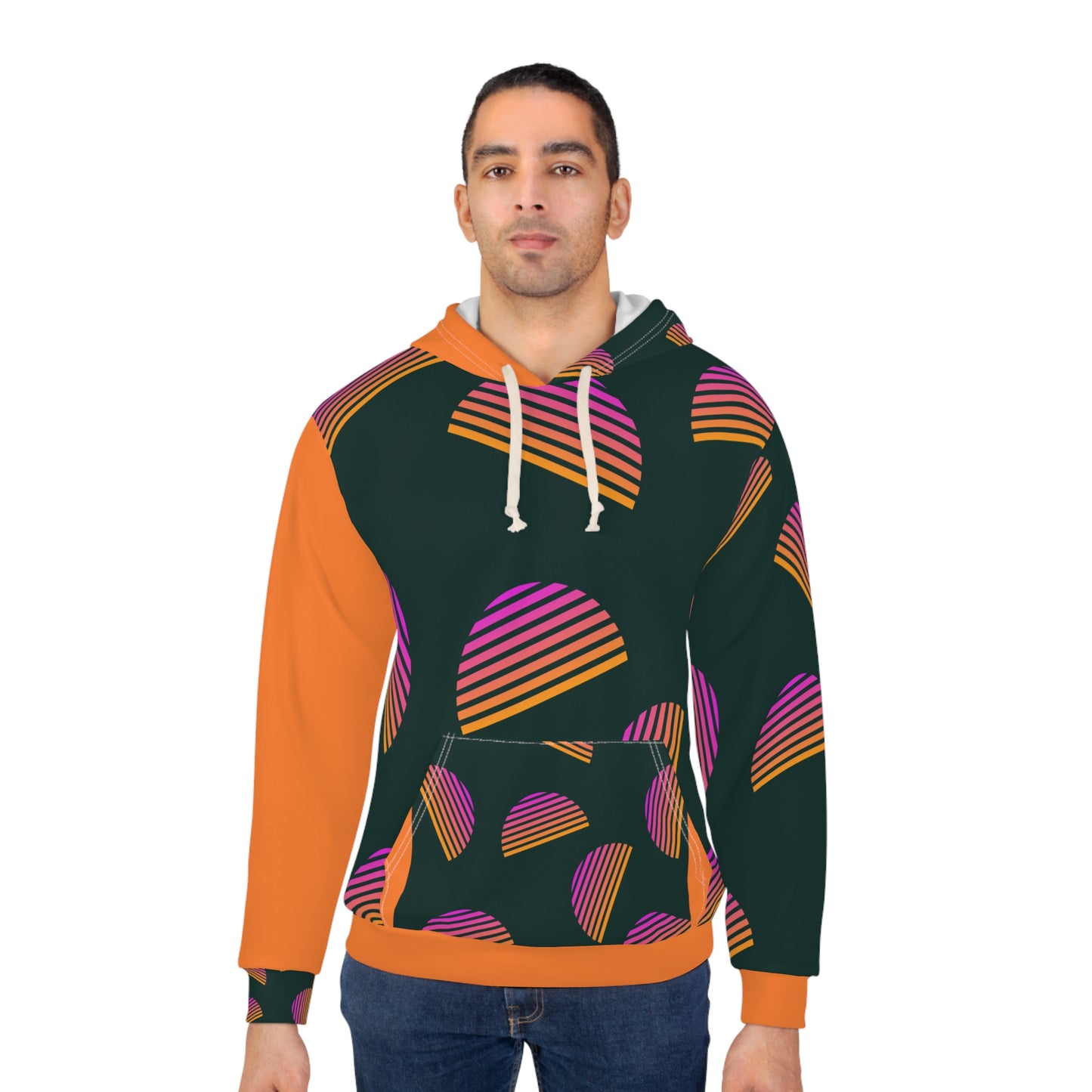 Vibe High Positive Vibes Sun-Themed Pullover Hoodie