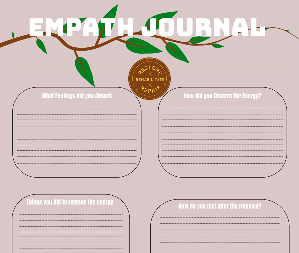 Empath Journal: Cultivate Emotional Resilience and Self-Discovery